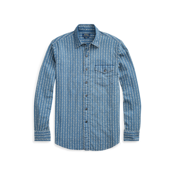 Classic Fit Striped Shirt Polo Ralph Lauren em Diamond Stripe 2