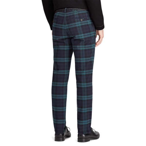 Stretch Slim Fit Tartan Chino