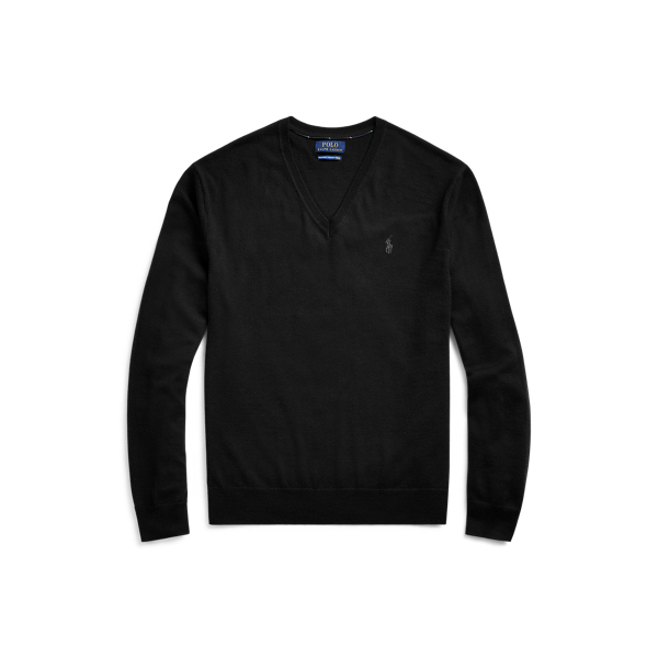 Slim Fit Washable Wool Sweater Polo Ralph Lauren em 1