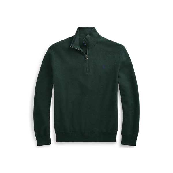 Maglia in piqu&eacute; di cotone con cerniera Polo Ralph Lauren in 1