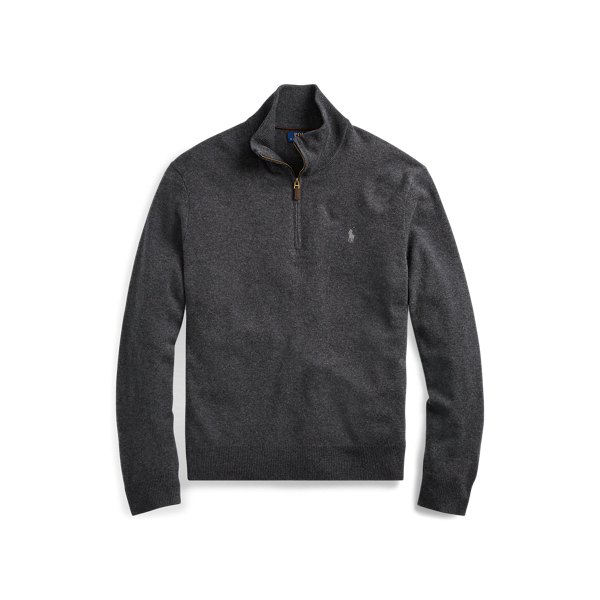 Pull demi-zippé en laine