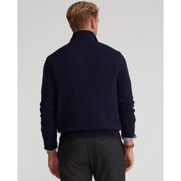 Hunter Navy Wool Full-Zip Jumper Polo Ralph Lauren 5
