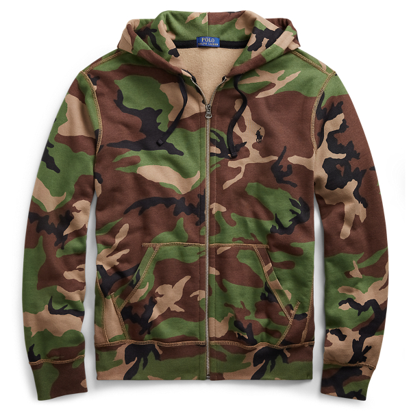 Camo Cotton Blend Hoodie