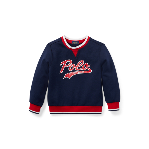 Ralph lauren double knit graphic sweatshirt hot sale