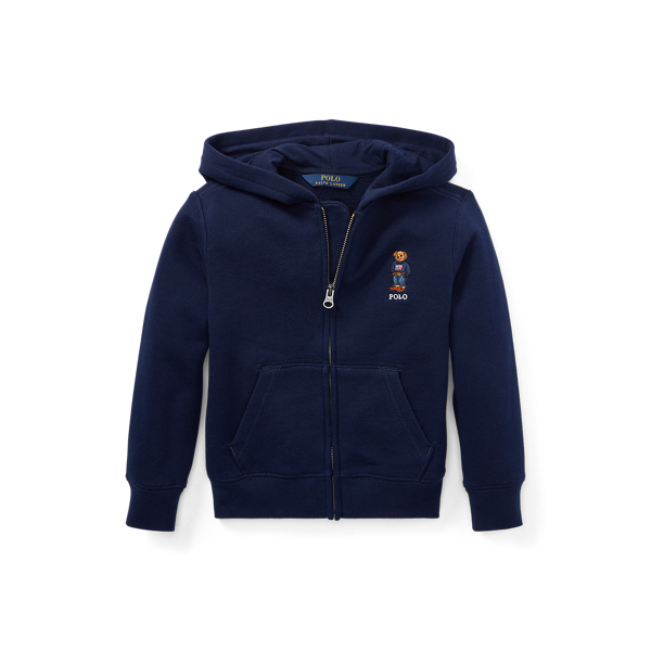 Ralph lauren bear zip up hoodie clearance