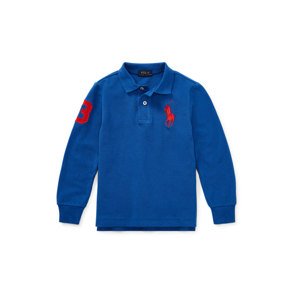 Cotton Mesh Polo Shirt Boys 1.5-6 Years 1