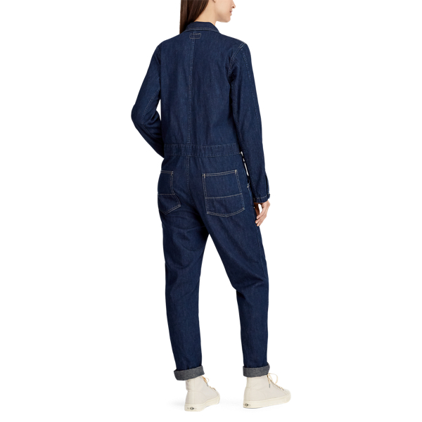 Cotton-Linen Denim Coverall