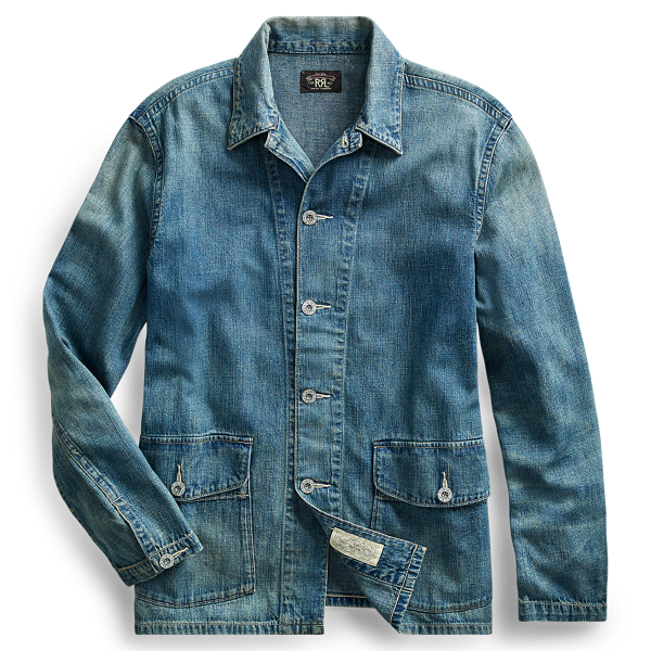 Surchemise en denim coton et lin RRL en 1
