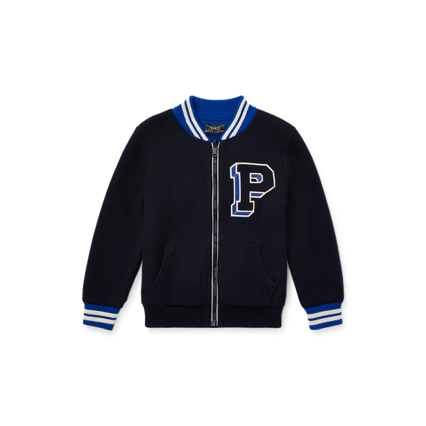 Hunter Navy Muli Reversible Full-Zip Sweater BOYS 1.5-6 YEARS 1