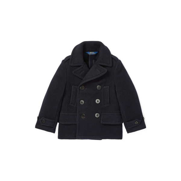 Wool-Blend Melton Peacoat Boys 1.5-6 Years 1