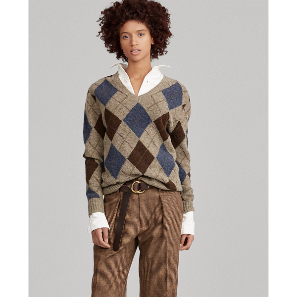 Ralph lauren argyle sweater dress online