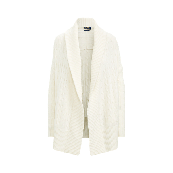 Cardigan col ch&acirc;le en cachemire Polo Ralph Lauren en 1