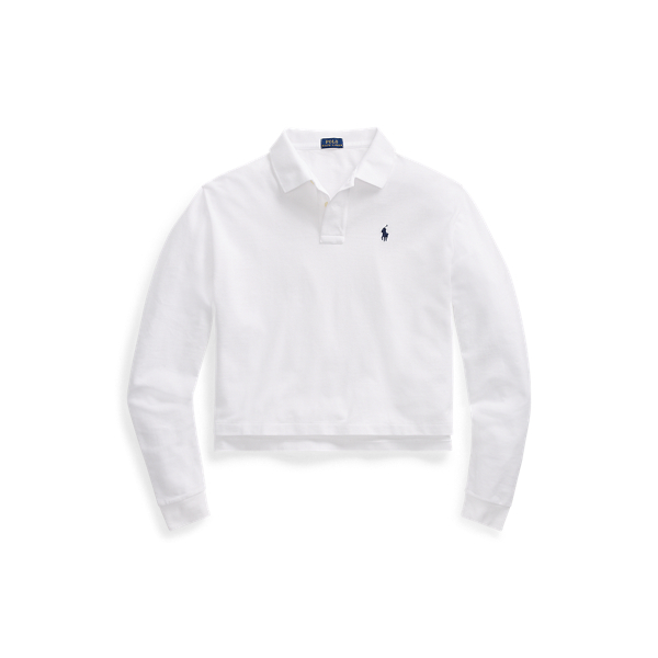 Ralph lauren cropped polo shirt online