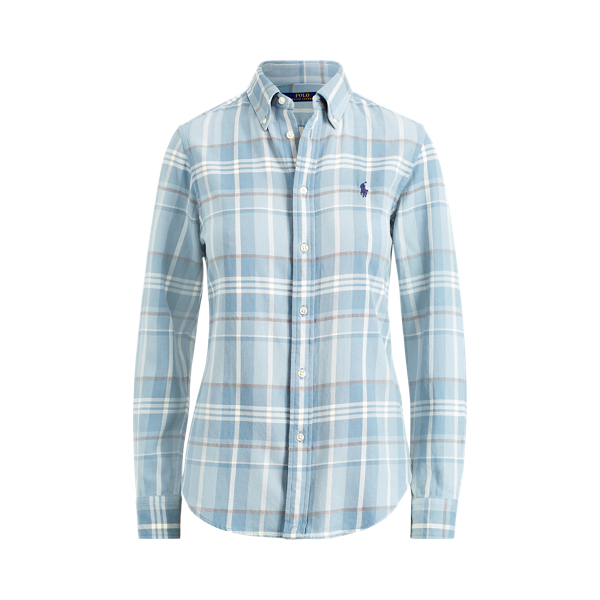 Classic Fit Plaid Cotton Shirt