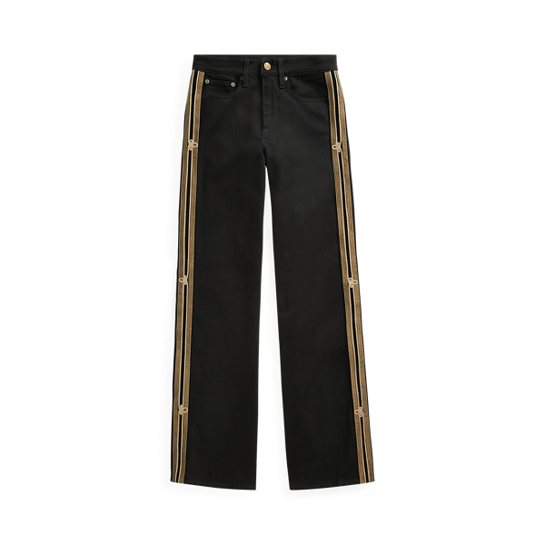 Admiral Striped Wide-Leg Jean