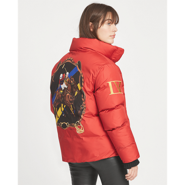 Embroidered Down Jacket for Women Ralph Lauren PA