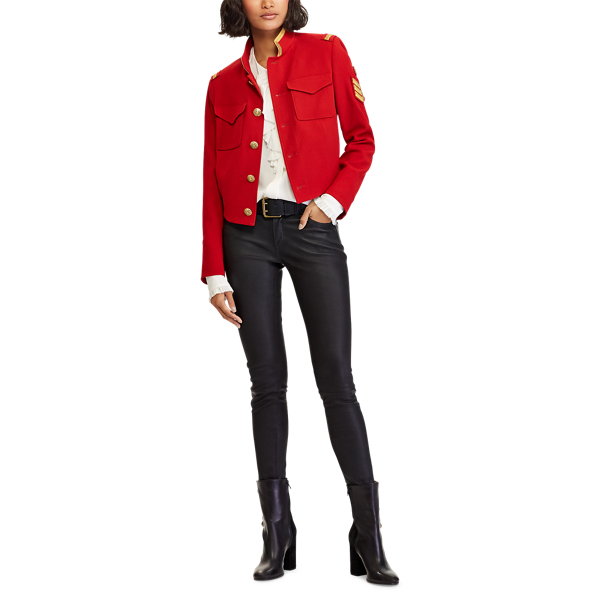 Ralph lauren red military jacket online