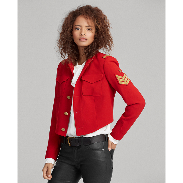 Twill Cropped Military Jacket for Women Ralph Lauren NL