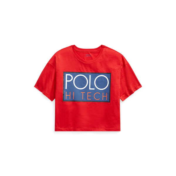 Hi Tech Cropped Cotton T-Shirt Polo Ralph Lauren 1