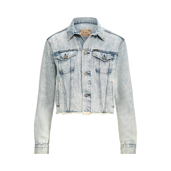 Cropped Denim Trucker Jacket Polo Ralph Lauren 1