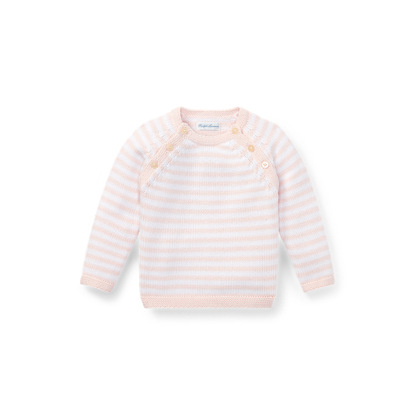 Striped Cotton Sweater Baby Girl in 1