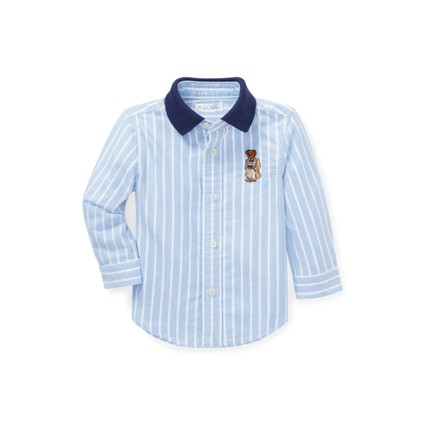 Camicia Oxford in cotone Polo Bear Baby Boy in 1