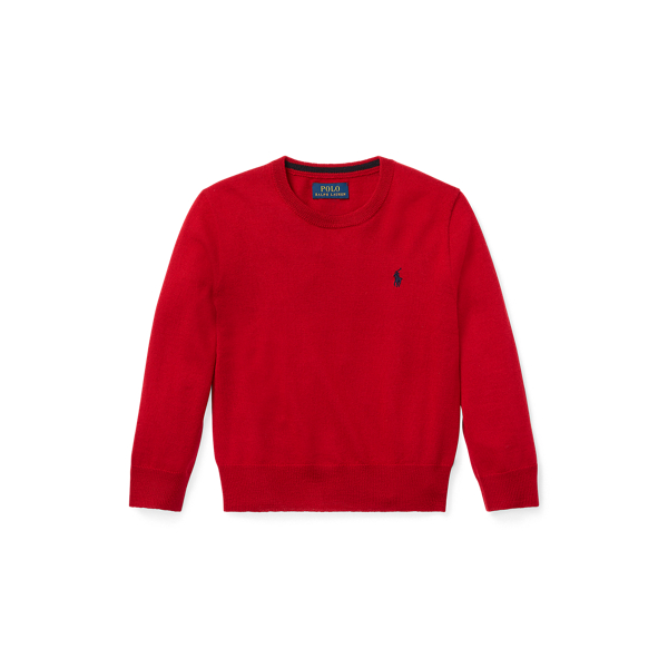 Merino Wool Crewneck&nbsp;Jumper Boys 1.5-6 Years 1