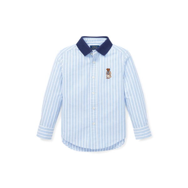Polo Bear Cotton Oxford Shirt Boys 1.5-6 Years em 1