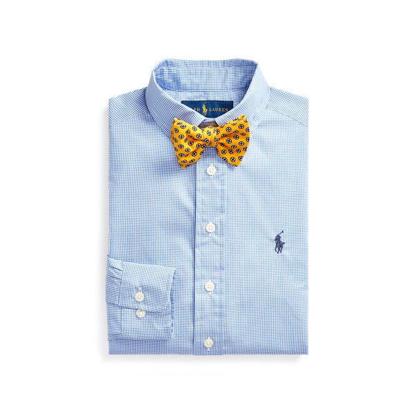 Slim Fit Gingham Cotton Dress Shirt