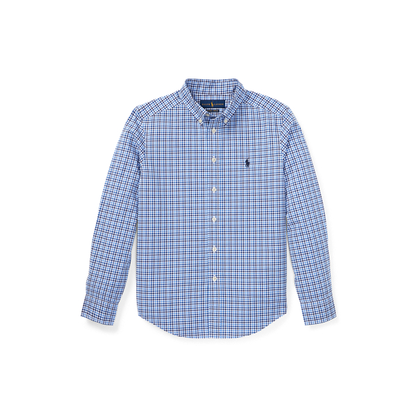 Plaid Stretch Cotton Shirt
