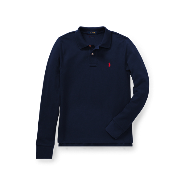Polo cintr&eacute; en coton piqu&eacute; Boys 6-14 Years en 1