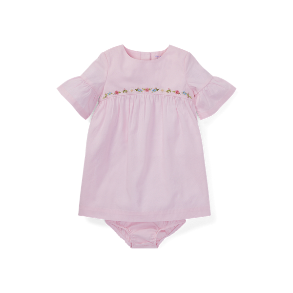 Robe fronc&eacute;e et bloomer Baby Girl en 1