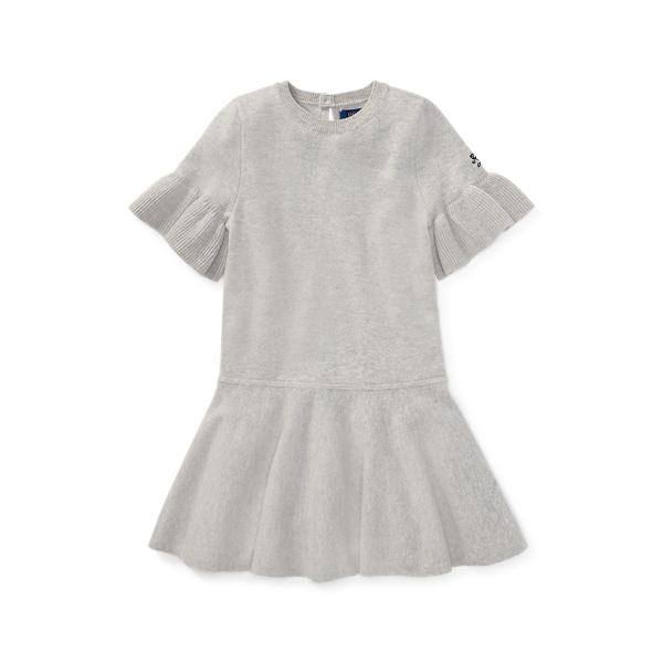 Wool Bell-Sleeve Sweater Dress