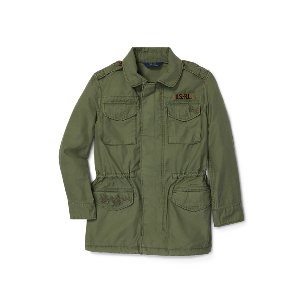 Embroidered Military Jacket for Girls Ralph Lauren UK