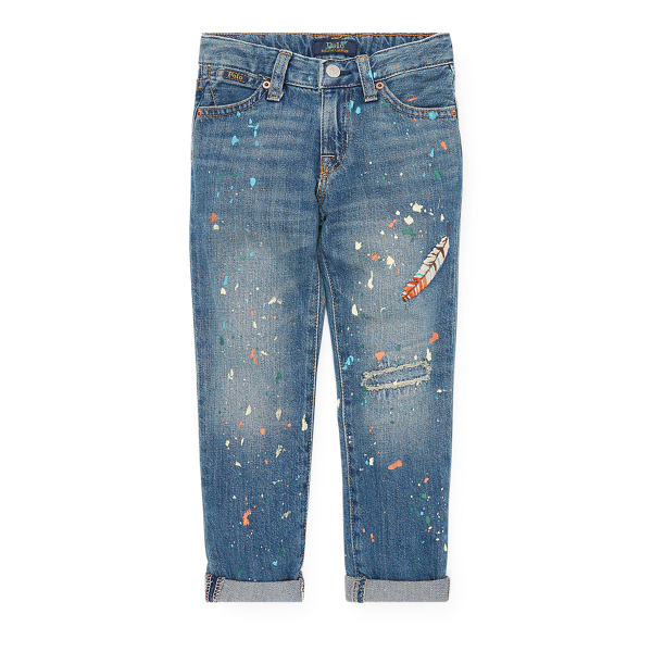 Embroidered Astor Slim Jean Girls 1.5-6.5 Years em 1