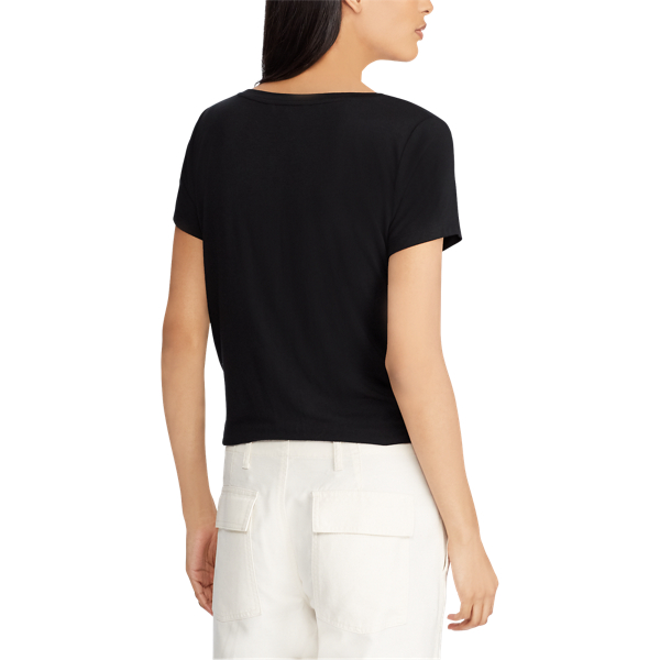 Polo Black Patch Jersey T-Shirt Lauren 6