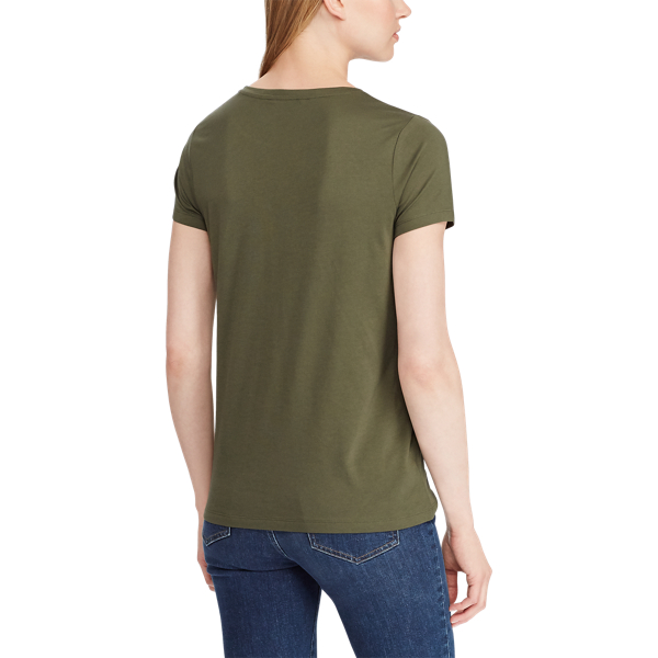 Admiral Green Embossed-Logo T-Shirt Lauren 5
