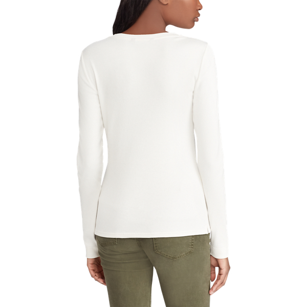 Mascarpone Cream Zipper-Trim Cotton-Blend Top Lauren 5