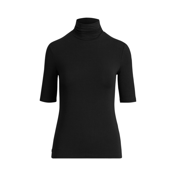 Jersey Turtleneck Top Ralph Lauren