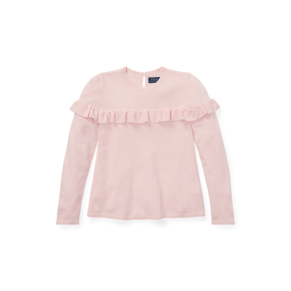 Maglia in misto cashmere con volant Girls 7-14 Years in 1