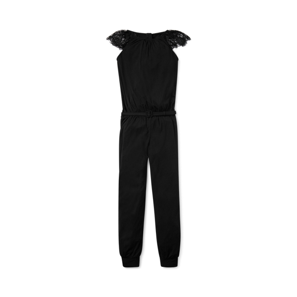 Lace-Sleeve Jersey Jumpsuit Girls 7-14 Years 1