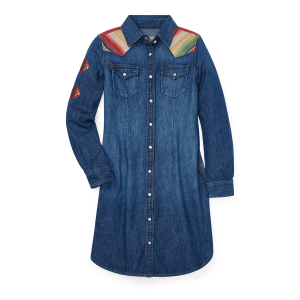 Jeanskleid im Stil des S&uuml;dwestens Girls 7-14 Years in 1