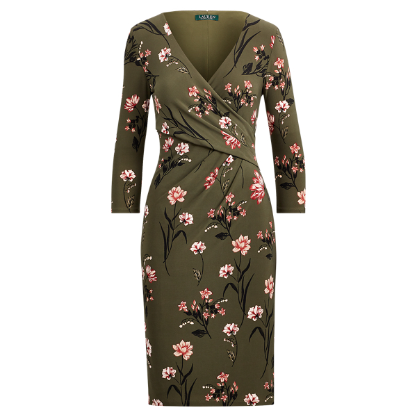 Surplice Jersey Dress Lauren 1