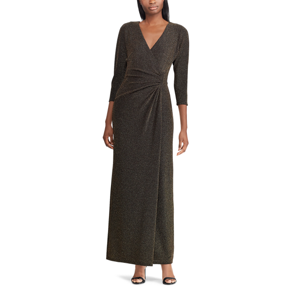 Ralph lauren metallic jacquard gown hotsell