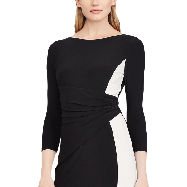 Ralph fashion lauren two tone jersey dress