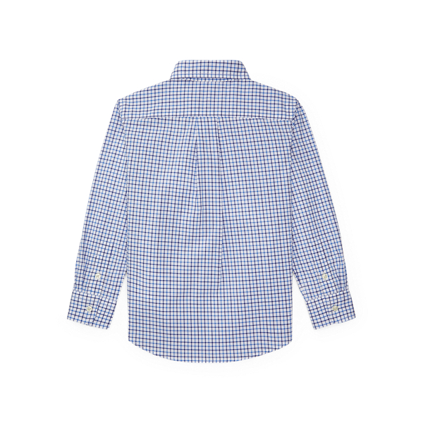 Blue Multi Tattersall Cotton Poplin Shirt Boys 2-7 3