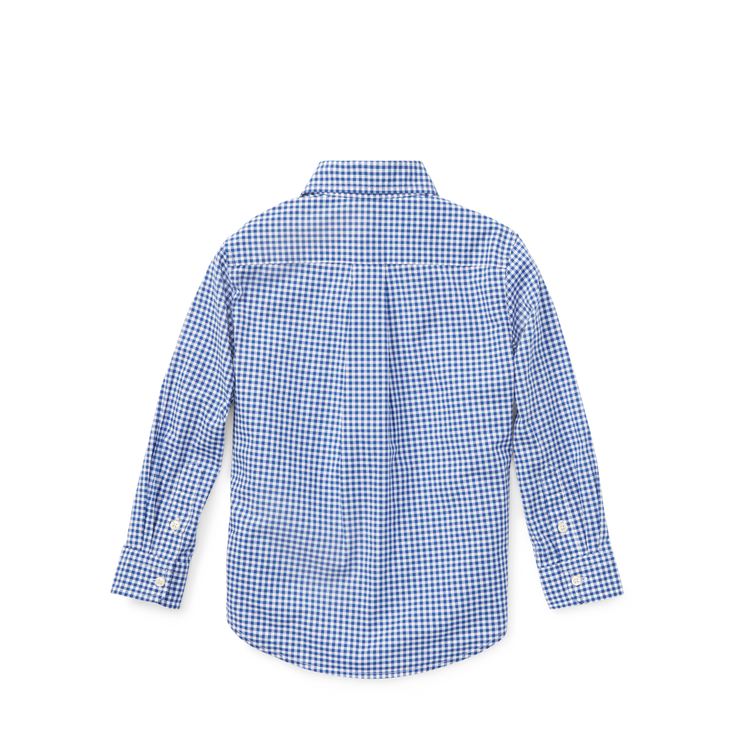 Детская рубашка Ralph Lauren Gingham Cotton Poplin, цвет: Синий разноцветный — фото 1