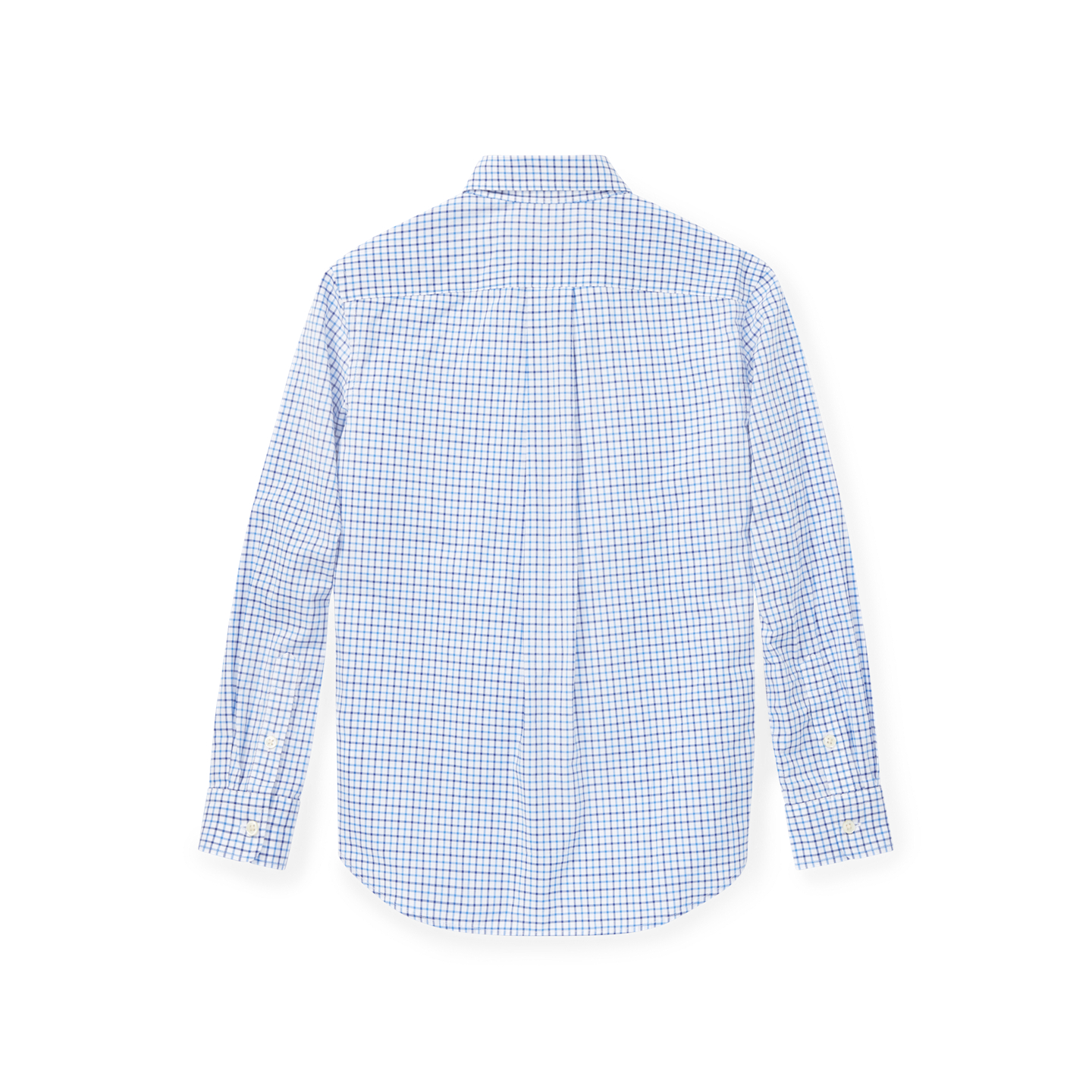 Детская рубашка Ralph Lauren Tattersall Cotton Poplin, цвет: Синий разноцветный — фото 1