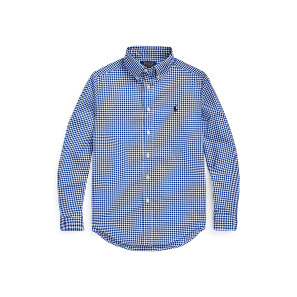 Gingham Cotton Poplin Shirt