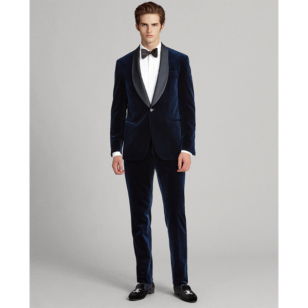 Navy blue velvet tux hotsell